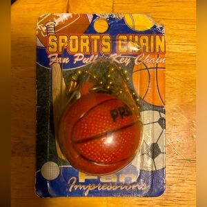 Basketball Fan Pull/Key Chain, New. Original Package